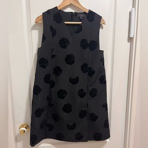 COS polka dot little black dress